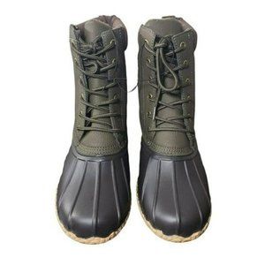 Weatherproof Vintage Mens Olive Green Adam II Lace Up Ankle Duck Boots Size 8 M